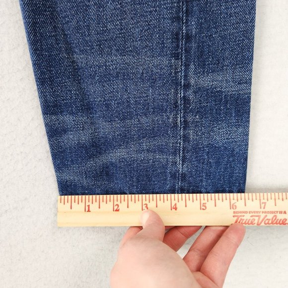 Abercrombie & Fitch Blue Distressed Straight Jeans - Picture 10 of 16